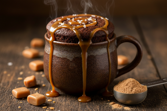 Salted Caramel Protein Mug Cake