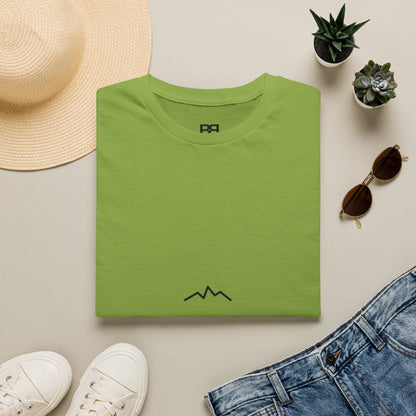 Minimal Mountain Logo T-Shirt — 'brownbag' Chest Graphic