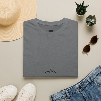 Minimal Mountain Logo T-Shirt — 'brownbag' Chest Graphic