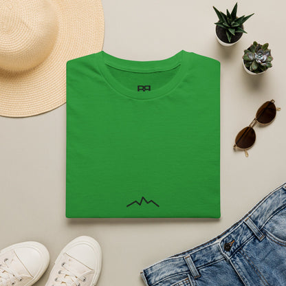 Minimal Mountain Logo T-Shirt — 'brownbag' Chest Graphic