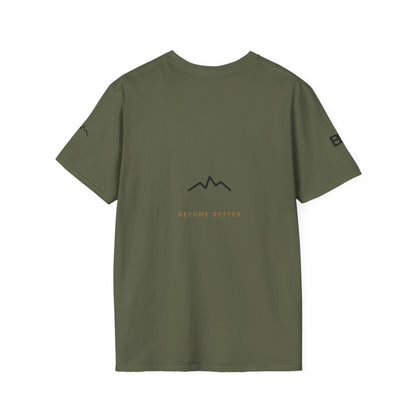 Minimal Mountain Logo T-Shirt — 'brownbag' Chest Graphic