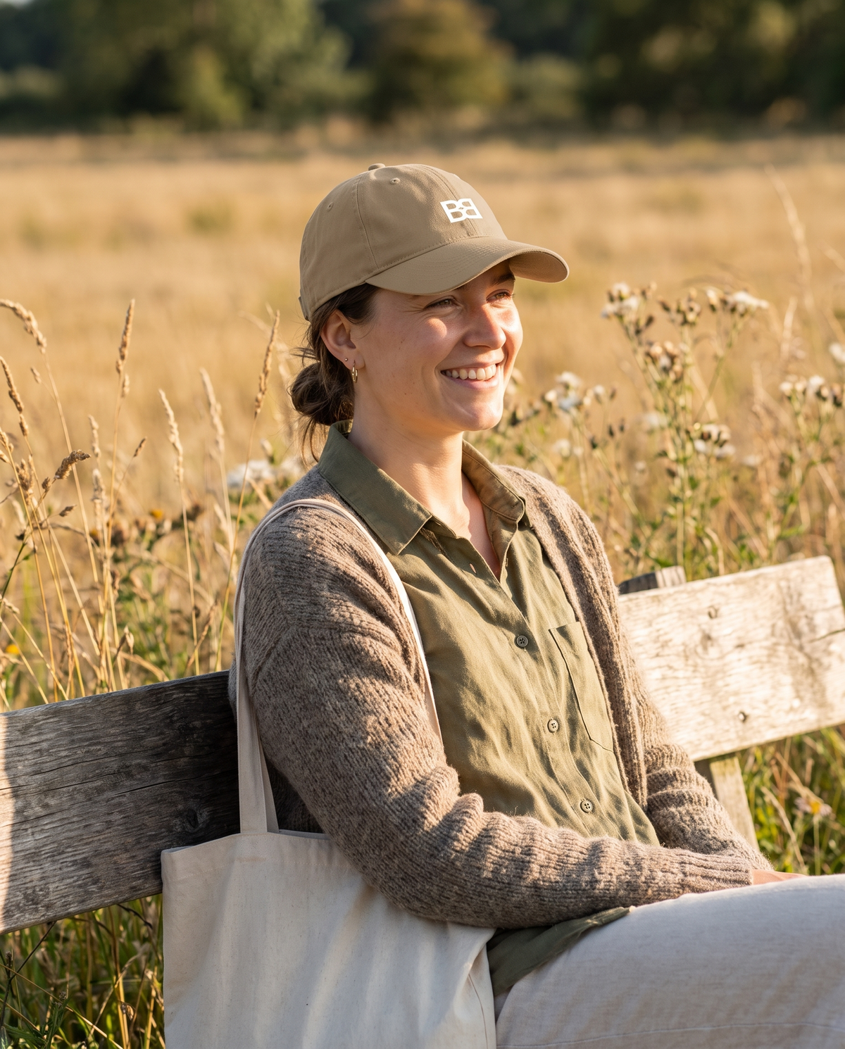 Brownbag Hat outdoor warm-tone lifestyle shot