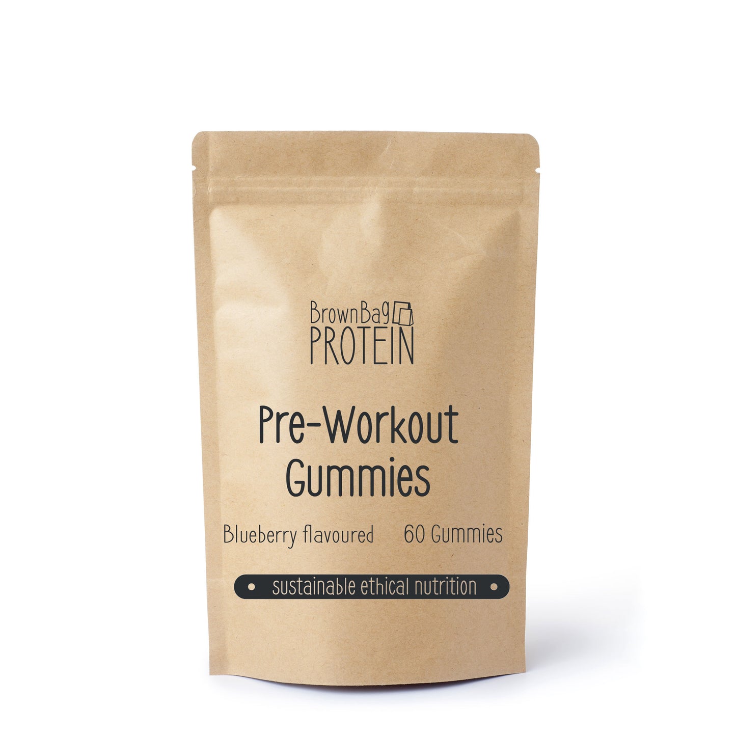 60 - Pre-Workout Gummies - Blueberry Flavoured
